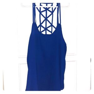 Chic royal blue tank top